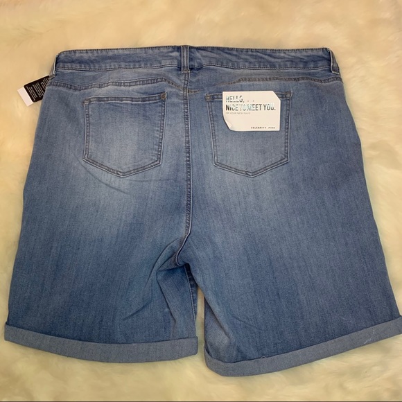 Celebrity Pink Plus Denim Bermuda Shorts sz 20 - Picture 7 of 7